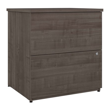 BESTAR Universel 28W Standard 2 Drawer Lateral File Cabinet in medium gray maple 165600-000141